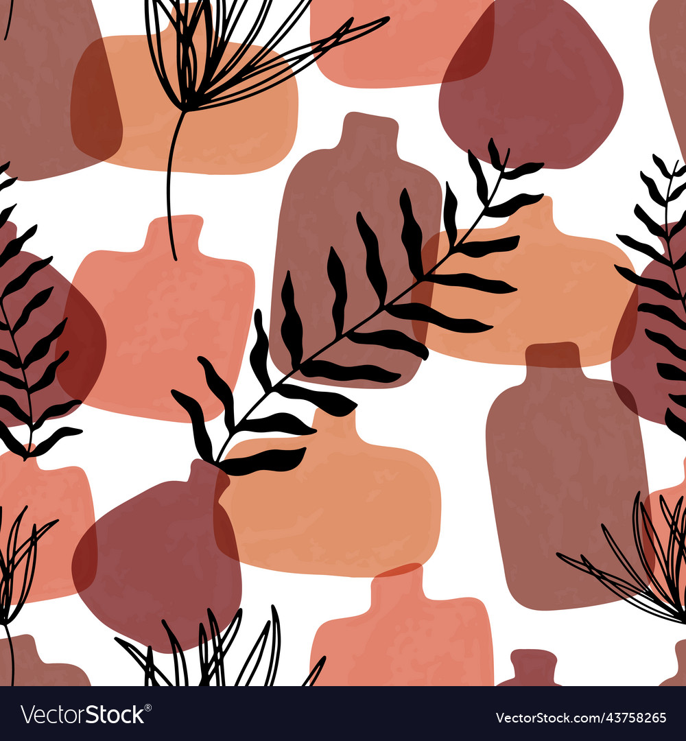 Seamless pattern with abstract hand drawn vector image Seamless pattern with abstract hand drawn