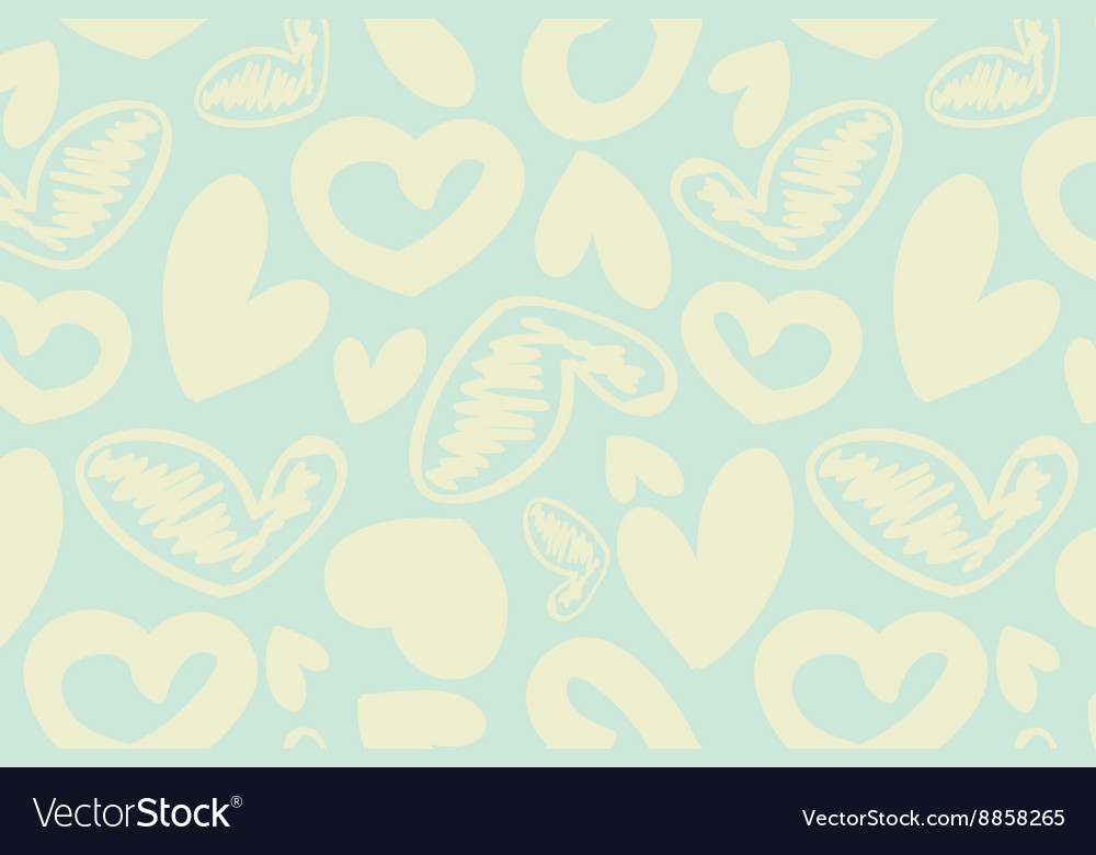 Seamless pattern with hearts