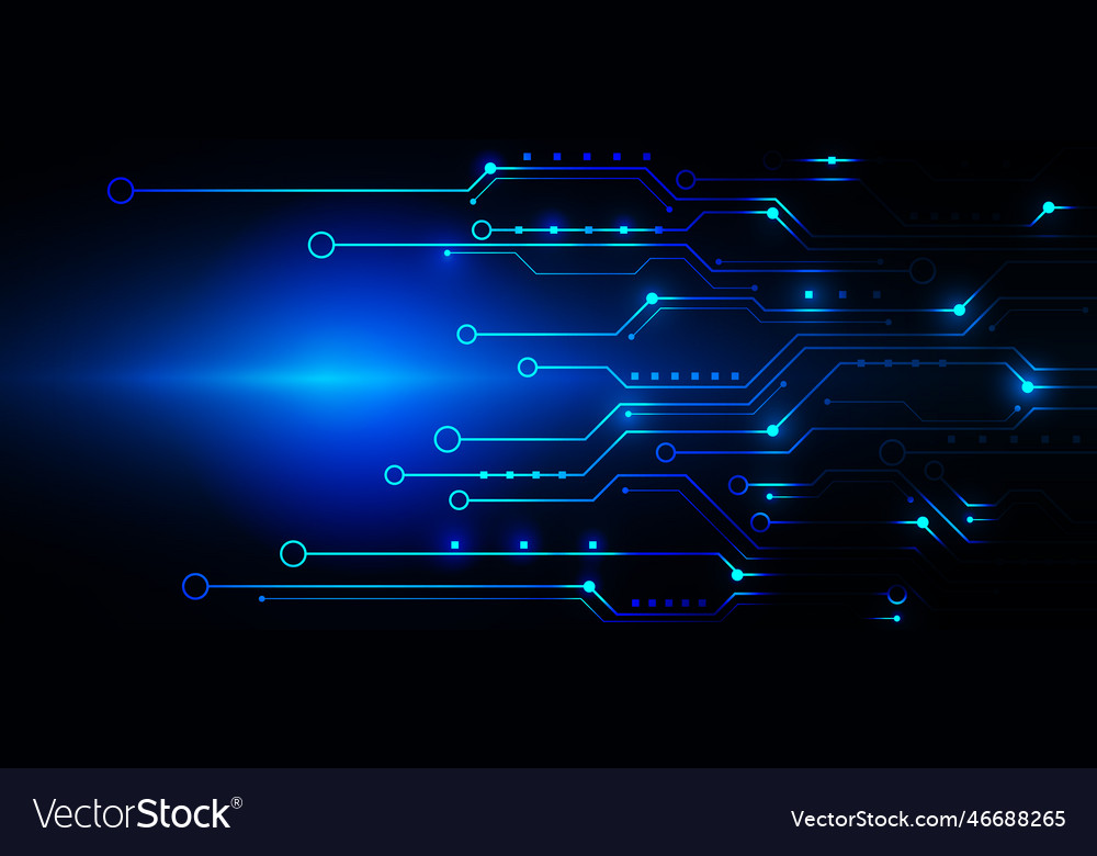 Technology background with hi-tech digital data vector image Technology background with hi-tech digital data