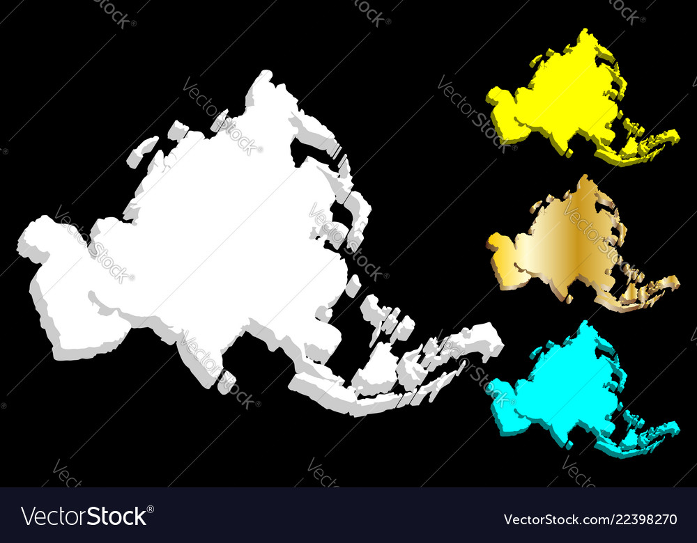 3d map of asia