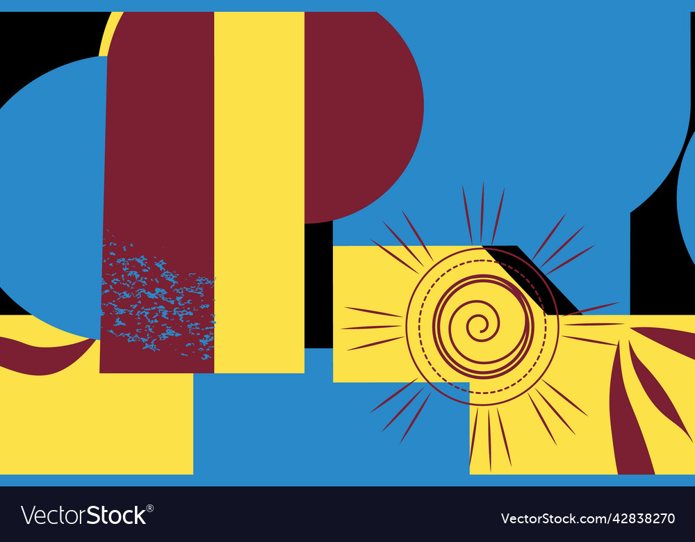 Abstract background withe various lines andfiguras vector image Abstract background withe various lines andfiguras