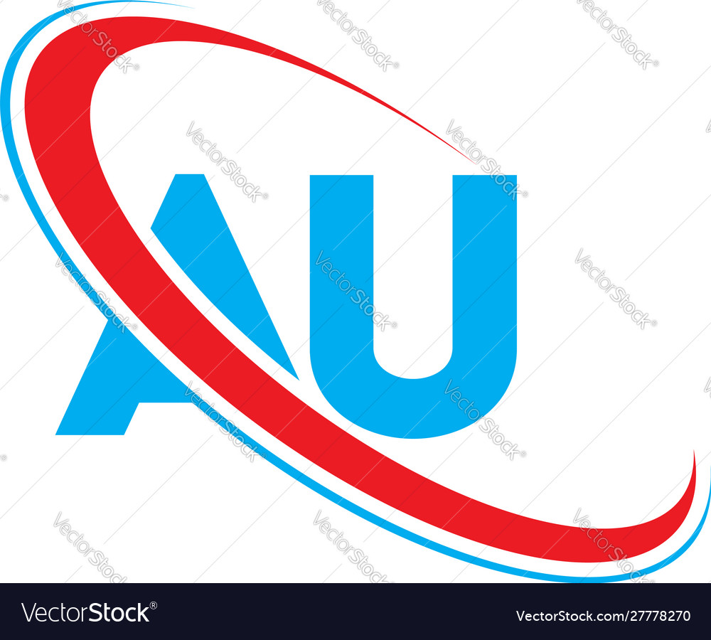 Au letter logo design