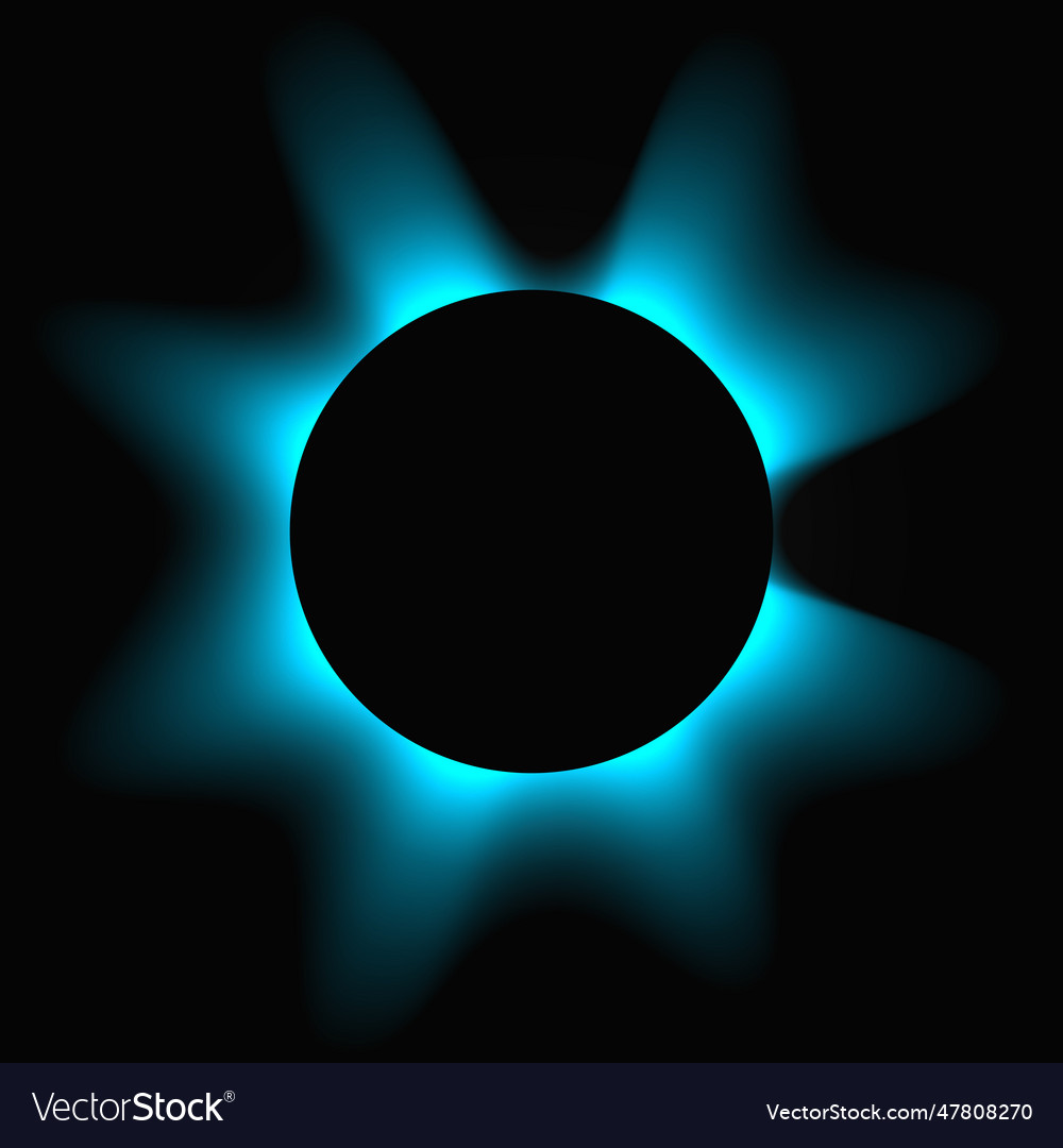 Circle illuminate light frame with color gradient vector image Circle illuminate light frame with color gradient