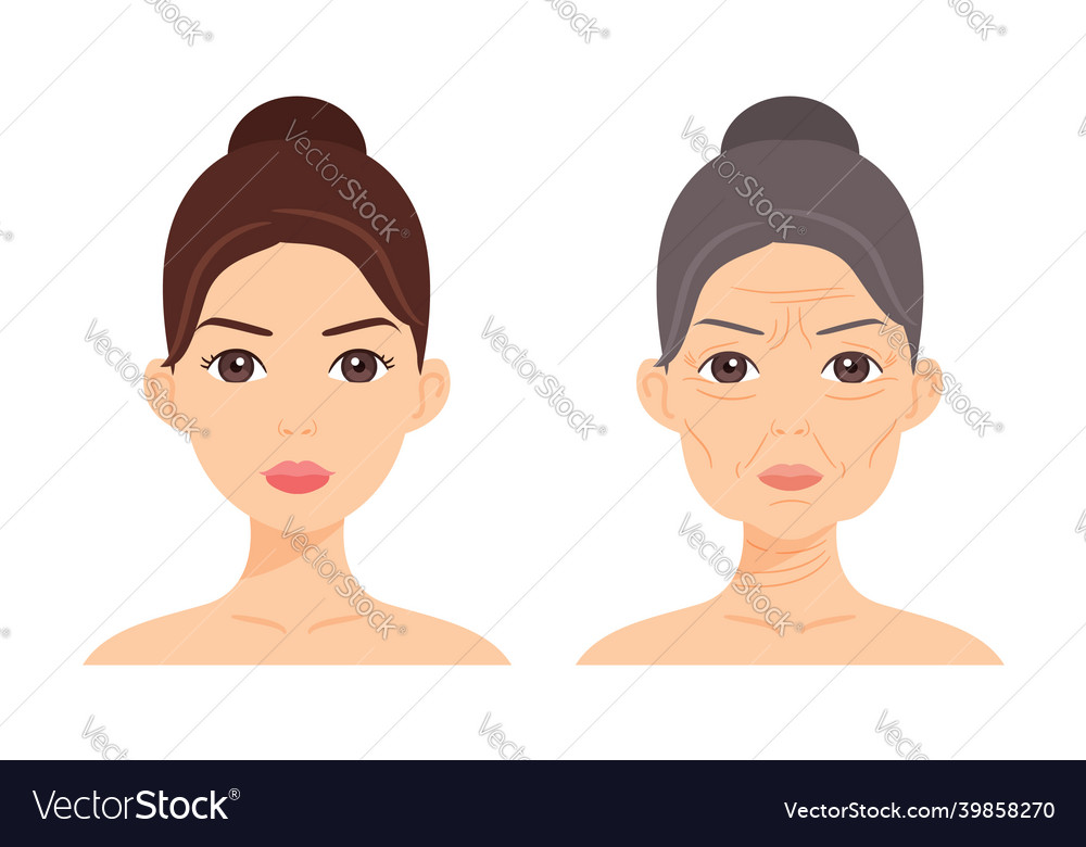 Isolated portrait of nude young woman Vector Image Isolated portrait of nude young woman