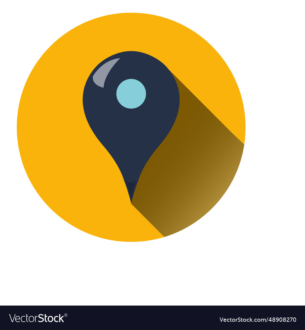 Location pointer circle icon vector image Location pointer circle icon