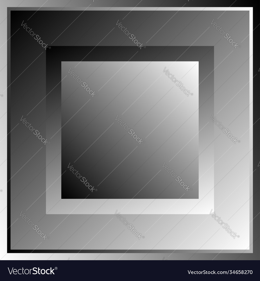 Overlapping squares blocks grayscale vector image Overlapping squares blocks grayscale
