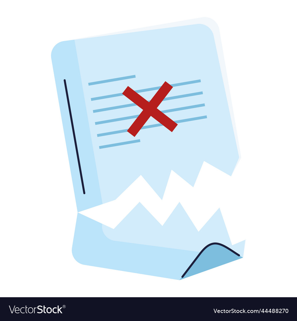 Paper document torn error