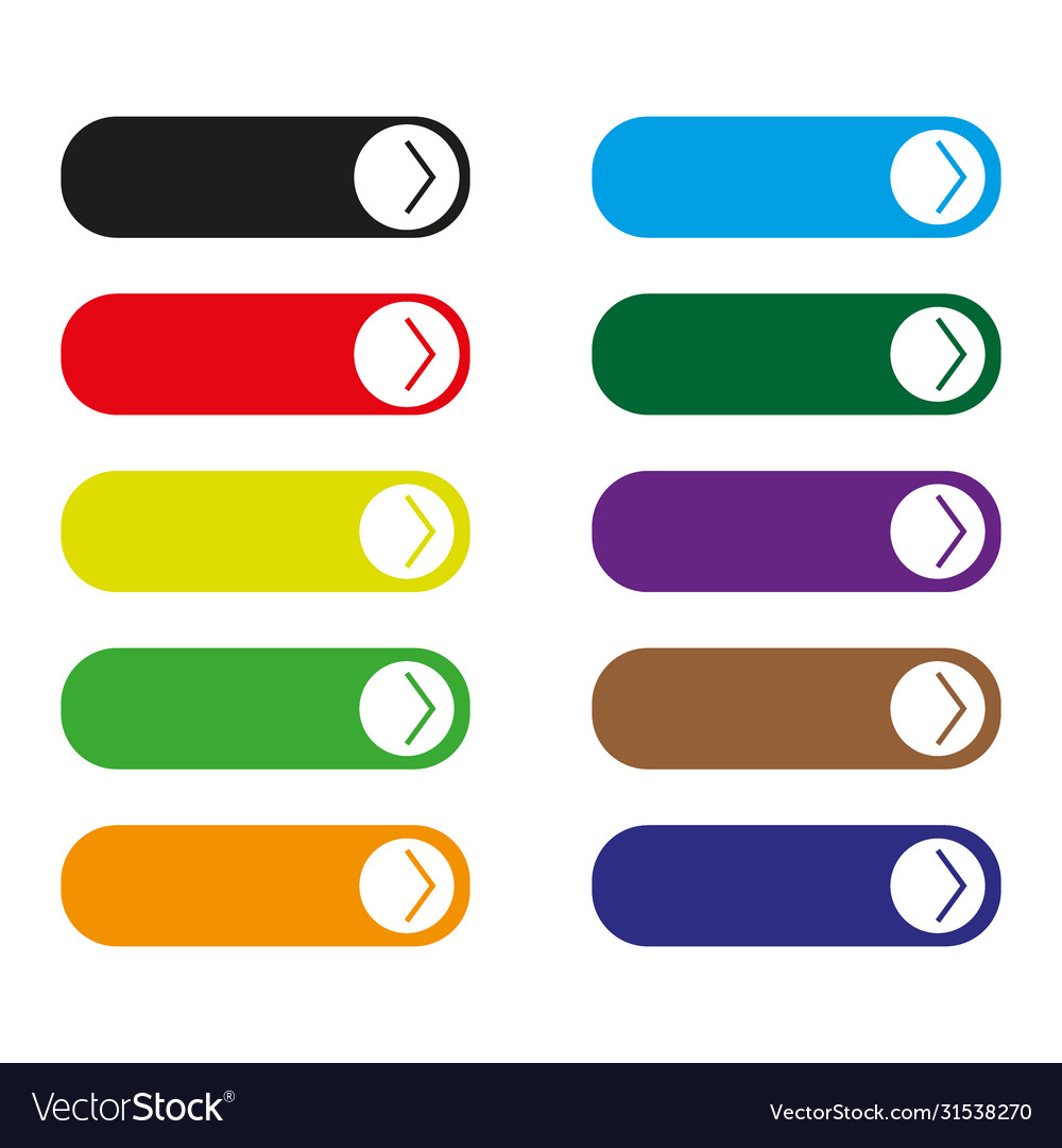 Read more colorful button set vector image Read more colorful button set