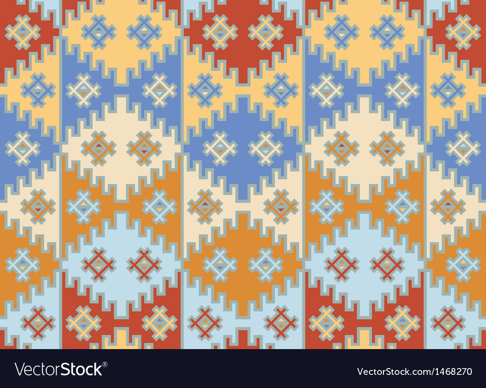 Seamless mosaic background indian style