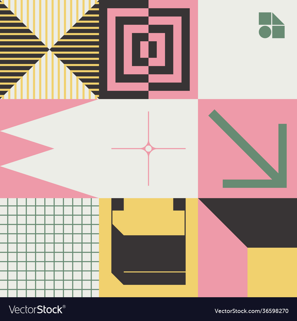 Techno abstract pattern design vector image Techno abstract pattern design