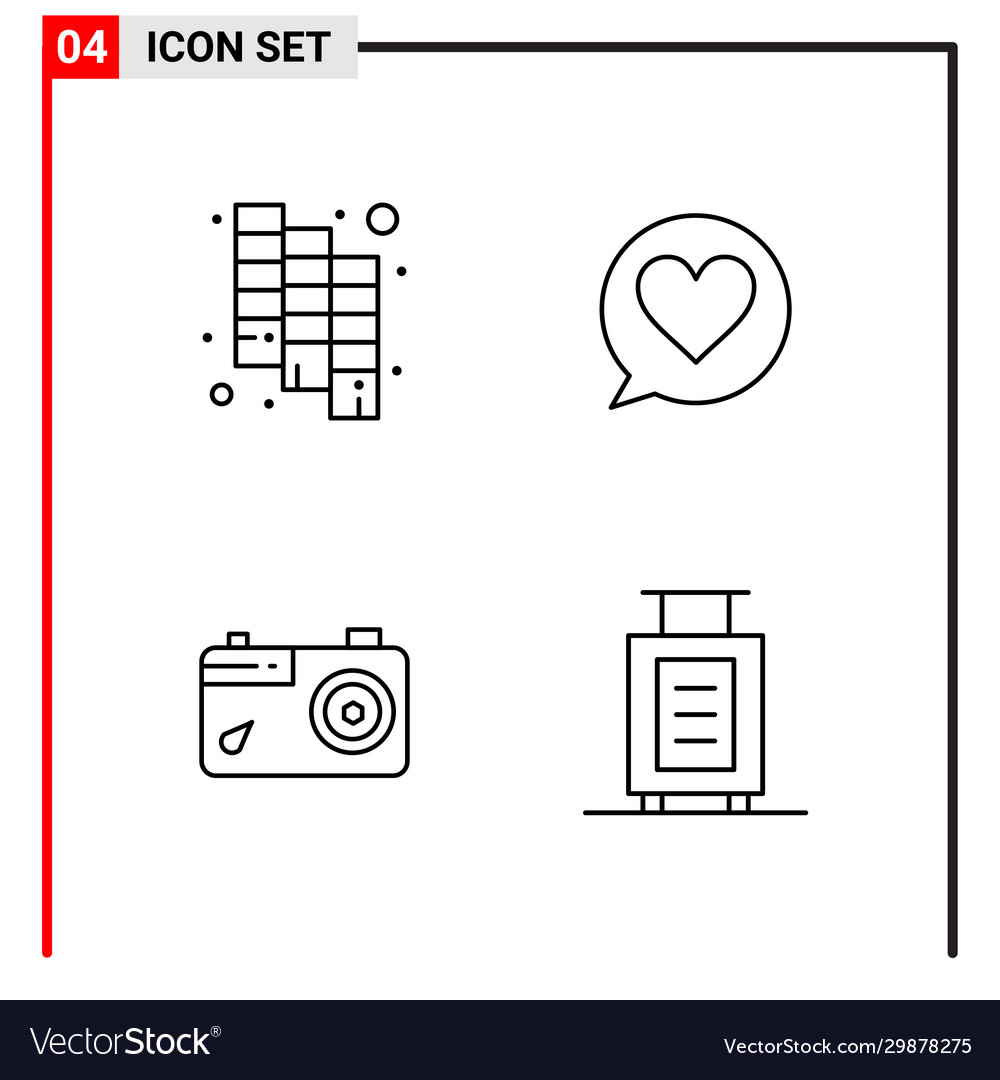 4 general icons for website design print Vector Image 4 general icons for website design print