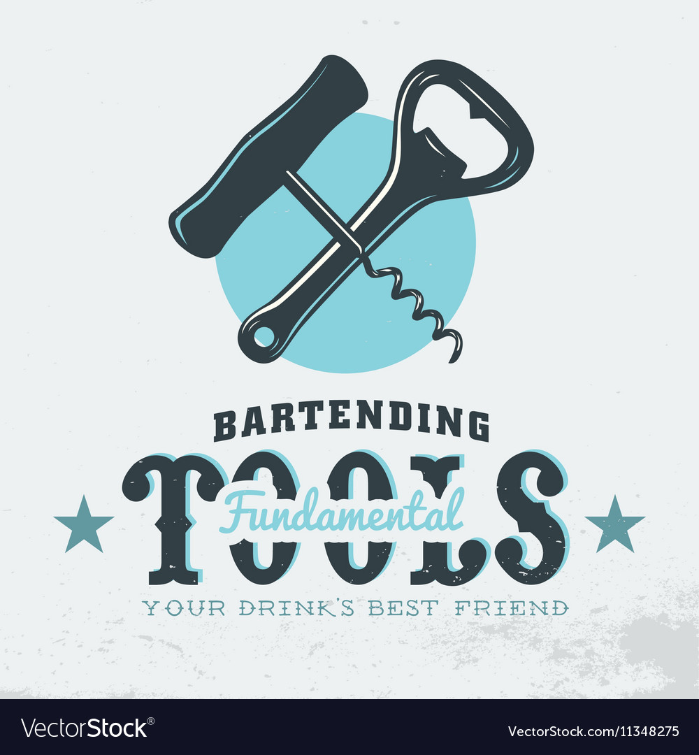 Bar Print with Corkscrew