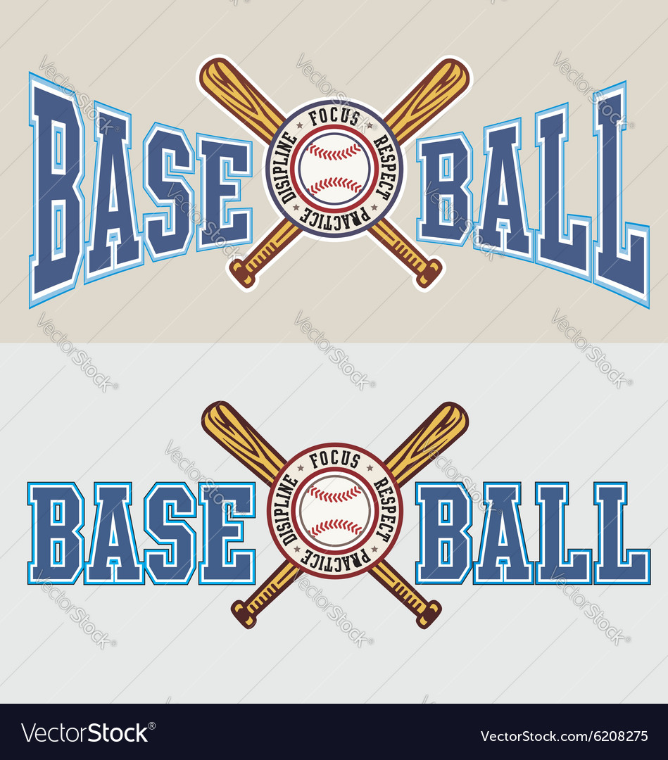 Baseball principle Royalty Free Vector Image - VectorStock