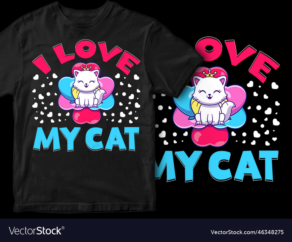 Cat t-shirt designs custom shirt