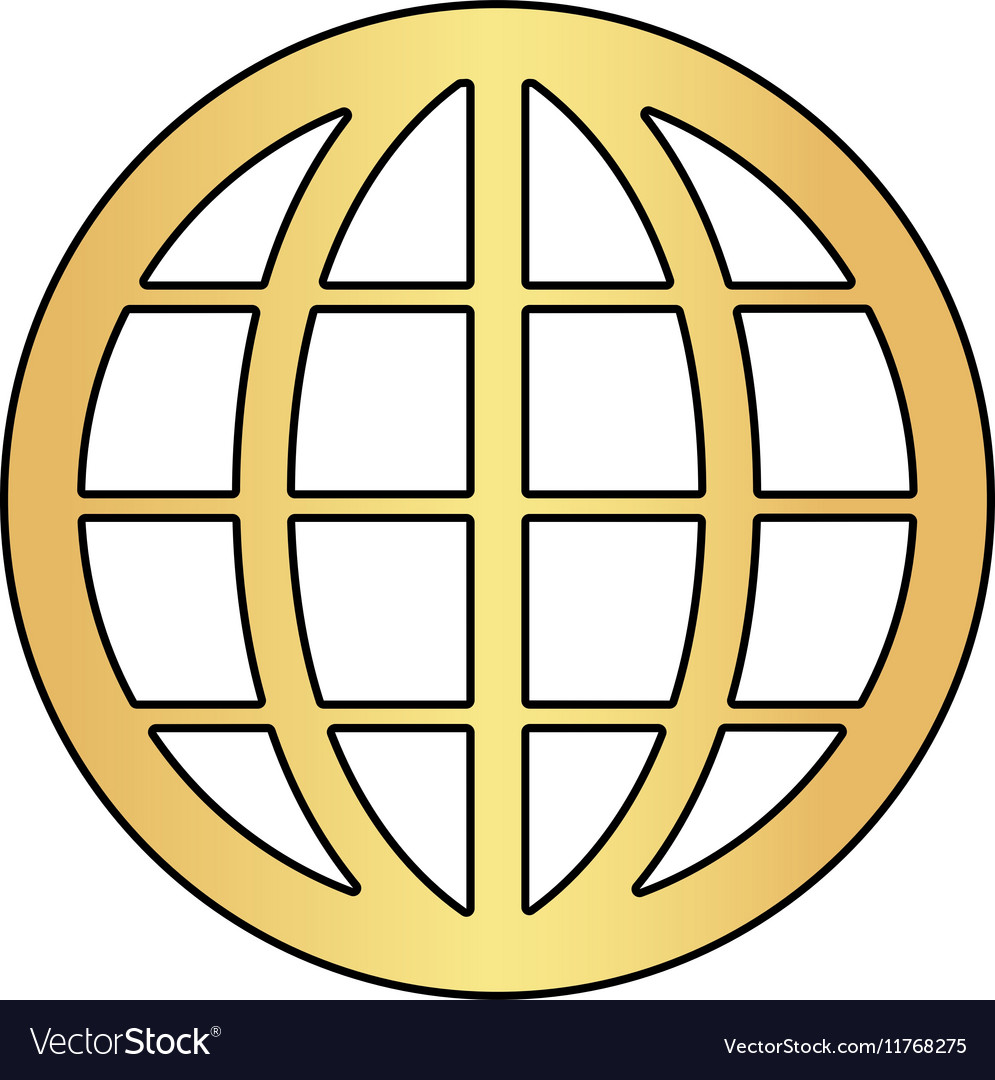 Earth globe computer symbol