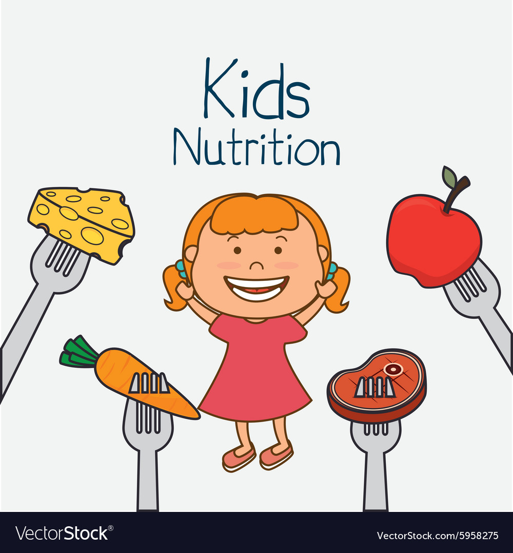 Kids Nutrition Design Royalty Free Vector Image