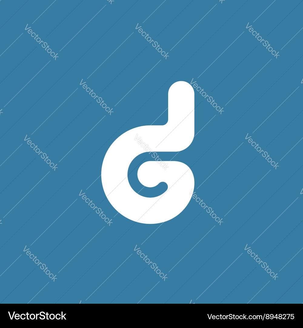 Letter d logo icon design template elements Vector Image