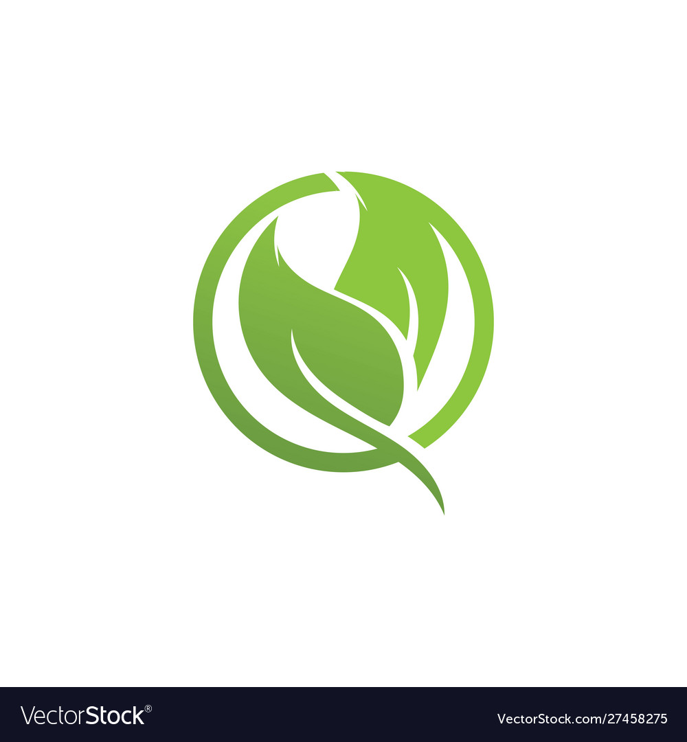 Logos green tree leaf ecology Royalty Free Vector Image