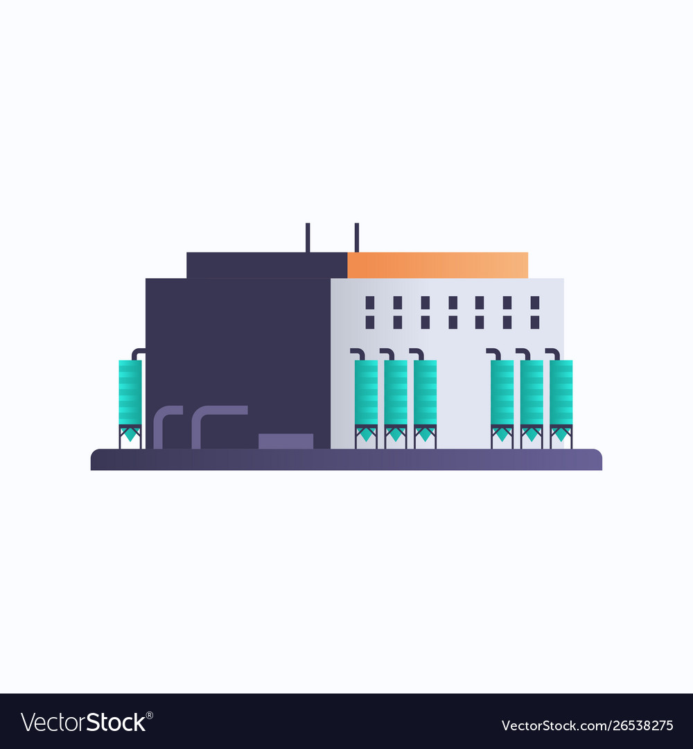 Erdölraffineriemaschinen Fabrikbau vector image Erdölraffineriemaschinen Fabrikbau