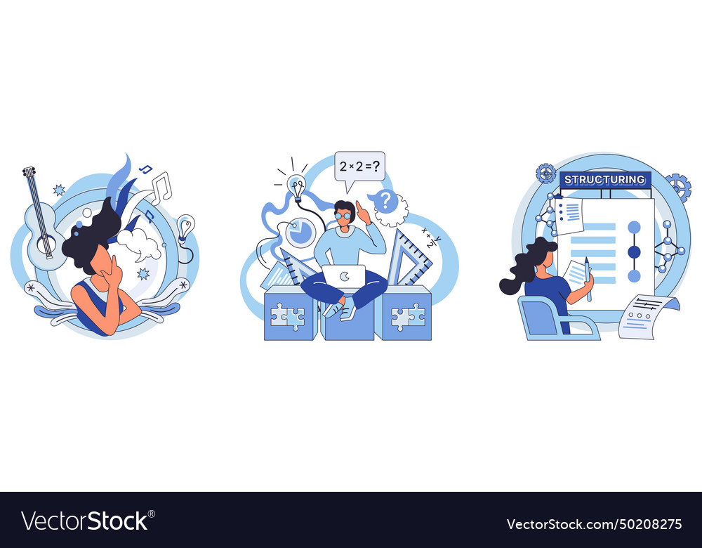 Process optimization efficiency and effectiveness vector image Process optimization efficiency and effectiveness