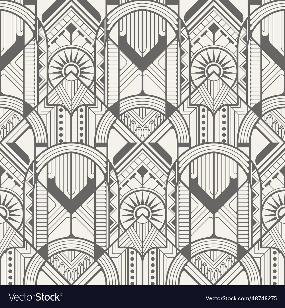 Retro geometric tiles pattern