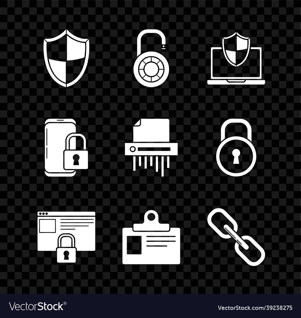 Set shield laptop protected with secure