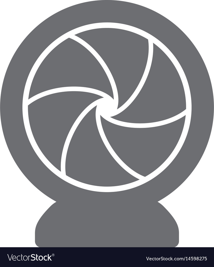 Shutter camera symbol Royalty Free Vector Image