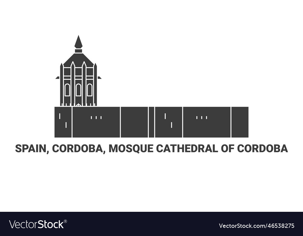 Spanien Cordoba Moskicathedral von crdoba Reise vector image Spanien Cordoba Moskicathedral von crdoba Reise