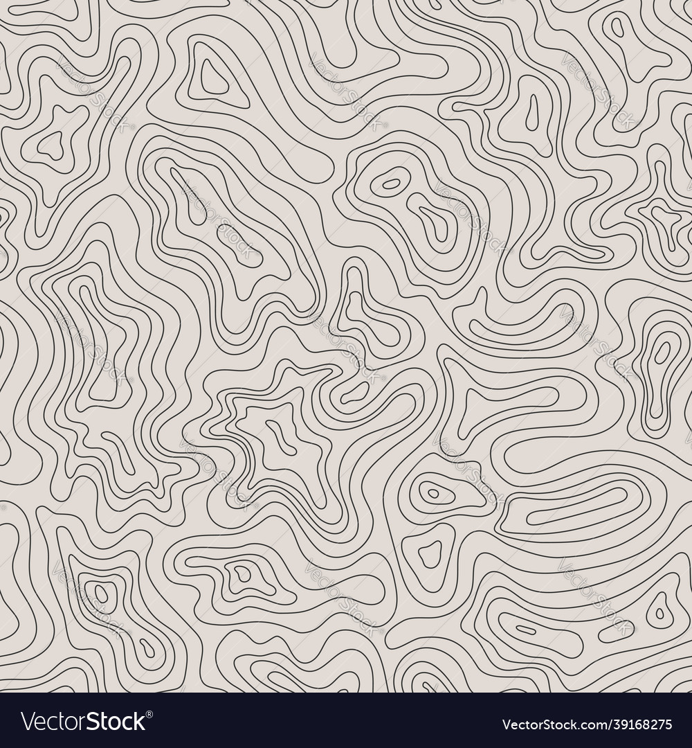 Topographic Map Seamless Pattern