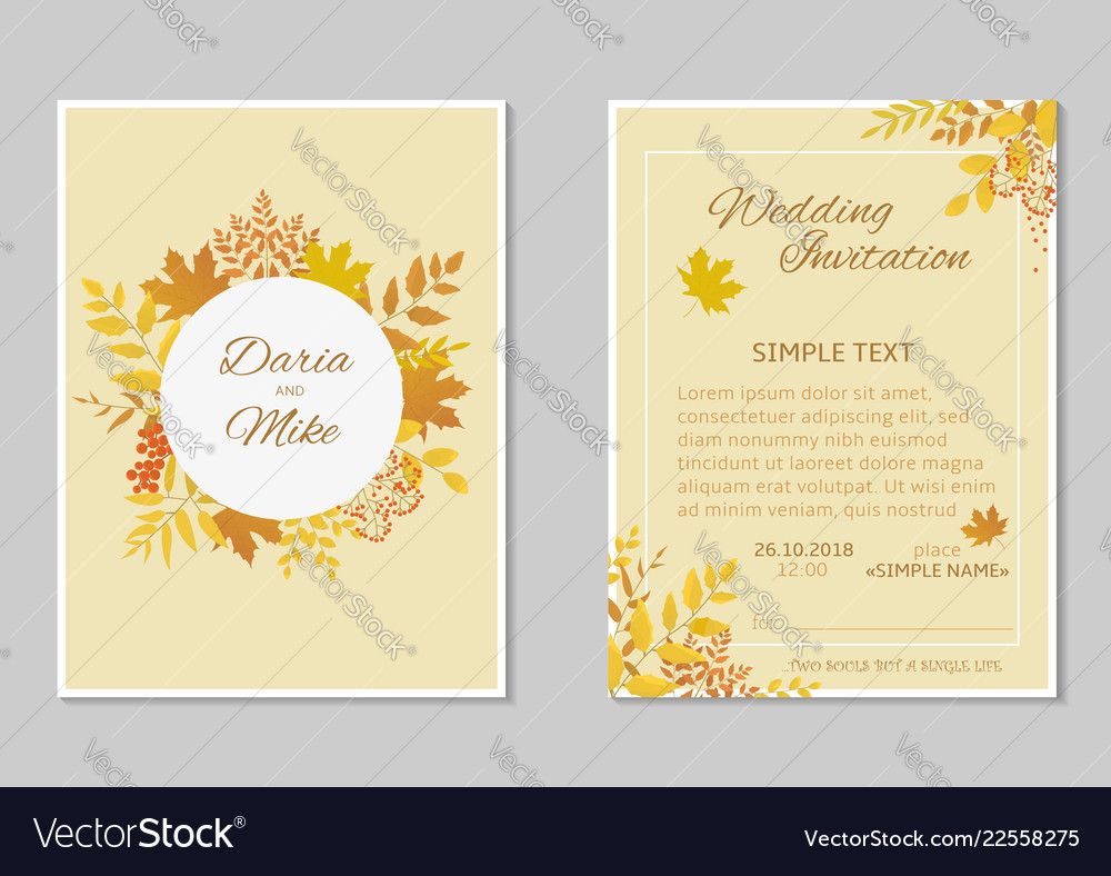 Wedding invitation template