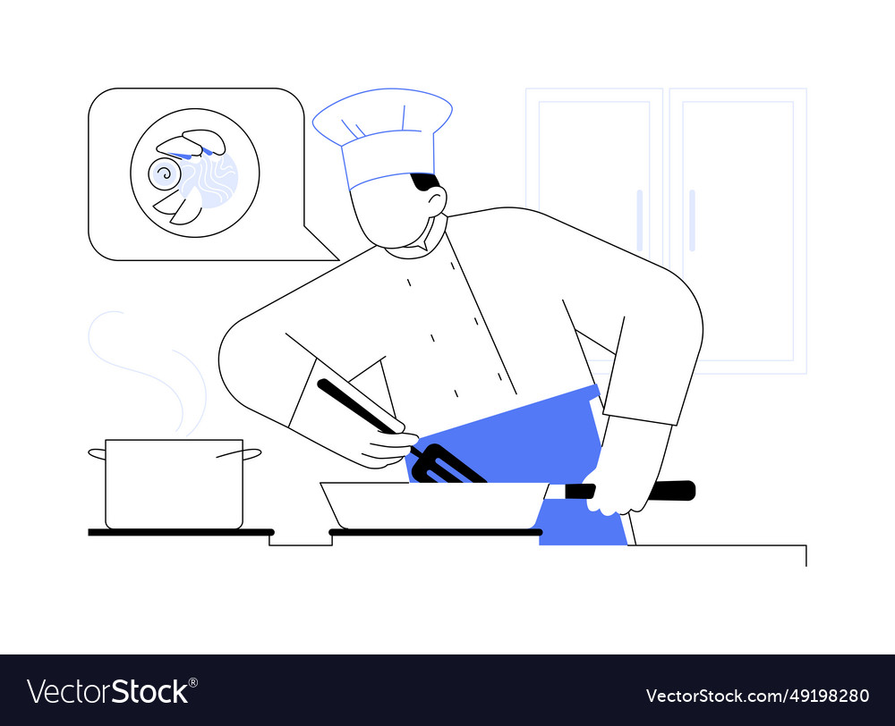 Chef Abstract Concept Royalty Free Vector Image