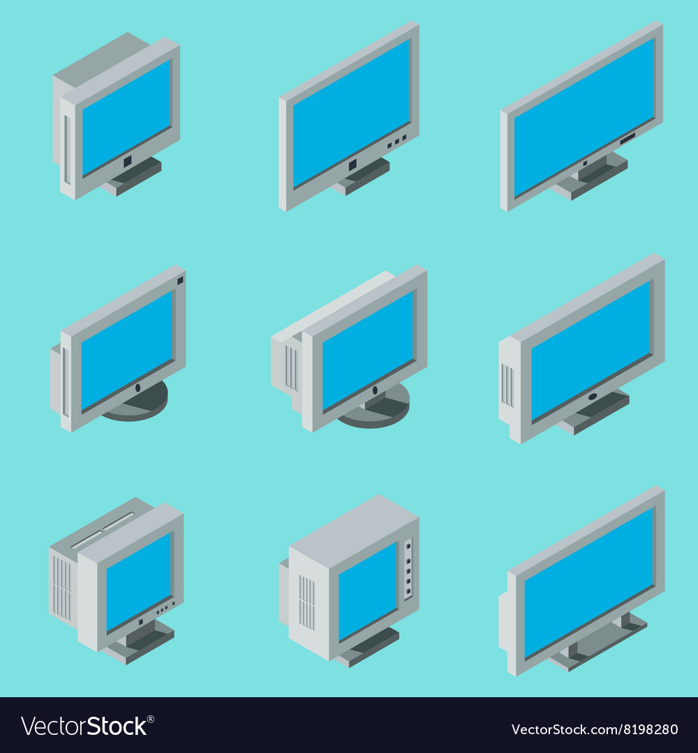 Desktop computer monitor icons