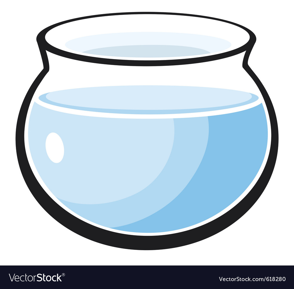 Download Fish tank with water Royalty Free Vector Image