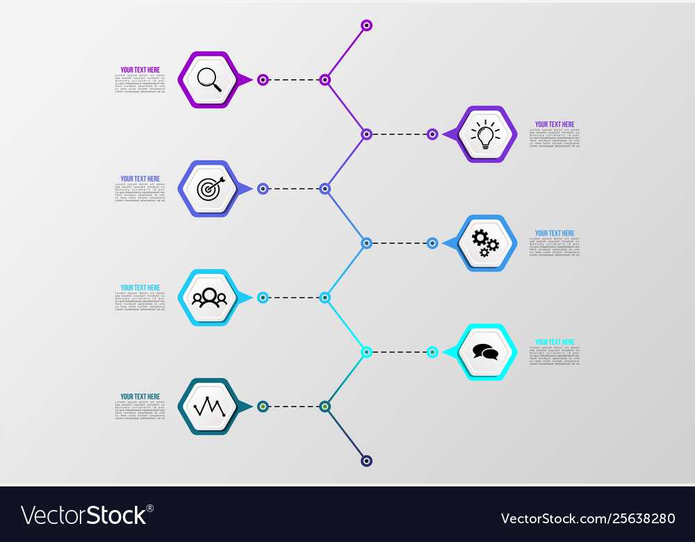 Infographic design template with options steps