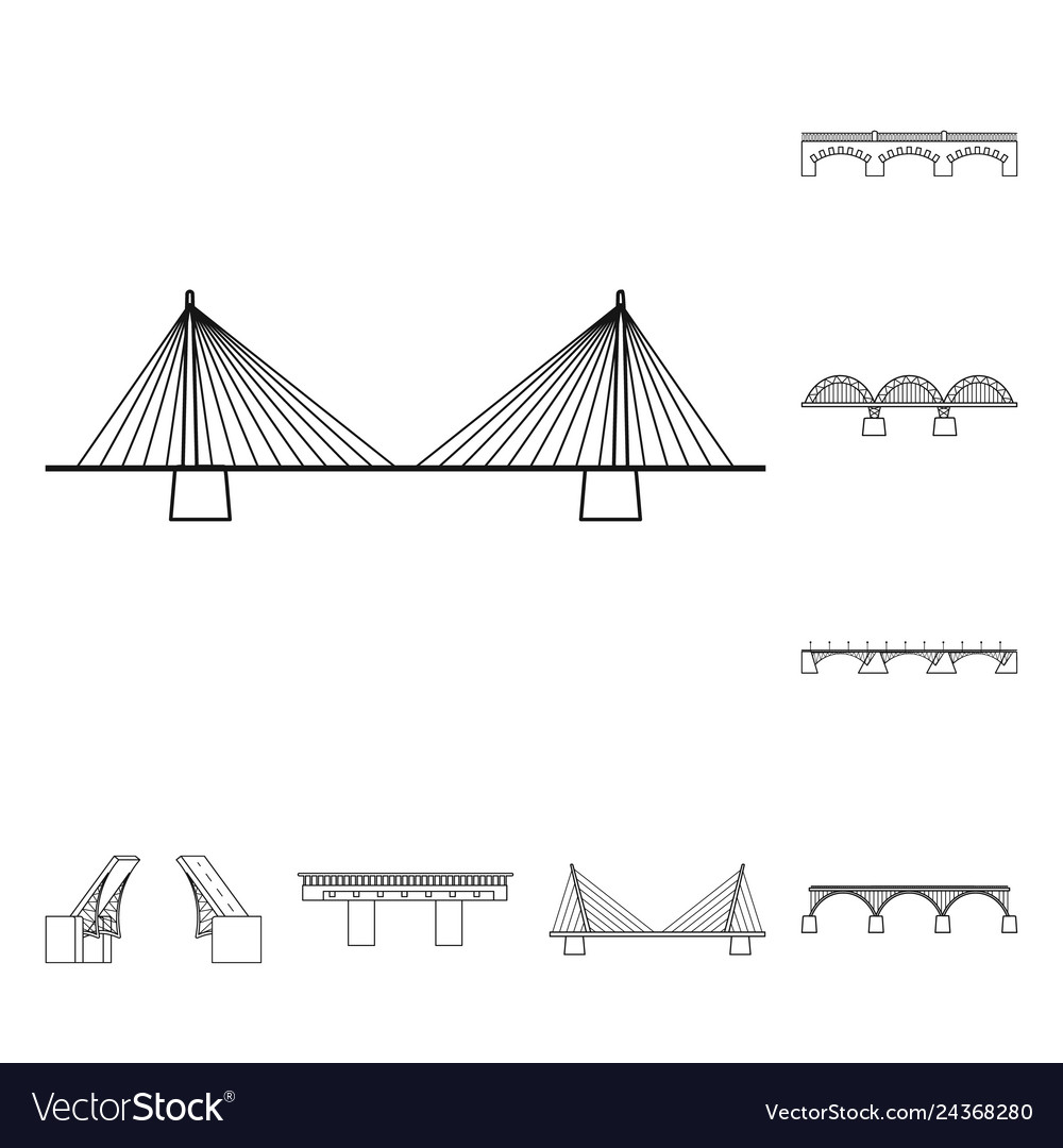 Isolated object of sight and connection logo set vector image Isolated object of sight and connection logo set