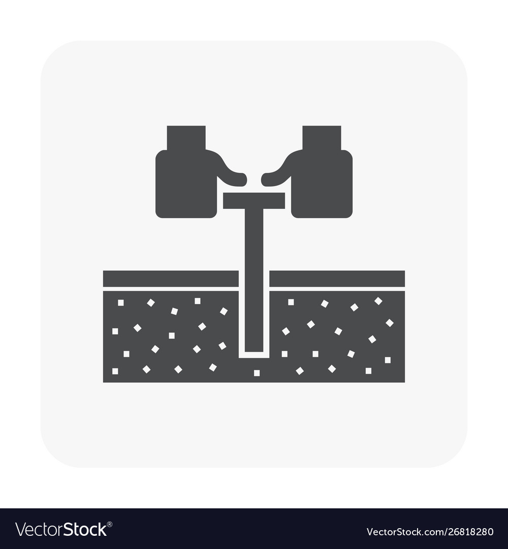 Soil testing icon vector image Soil testing icon