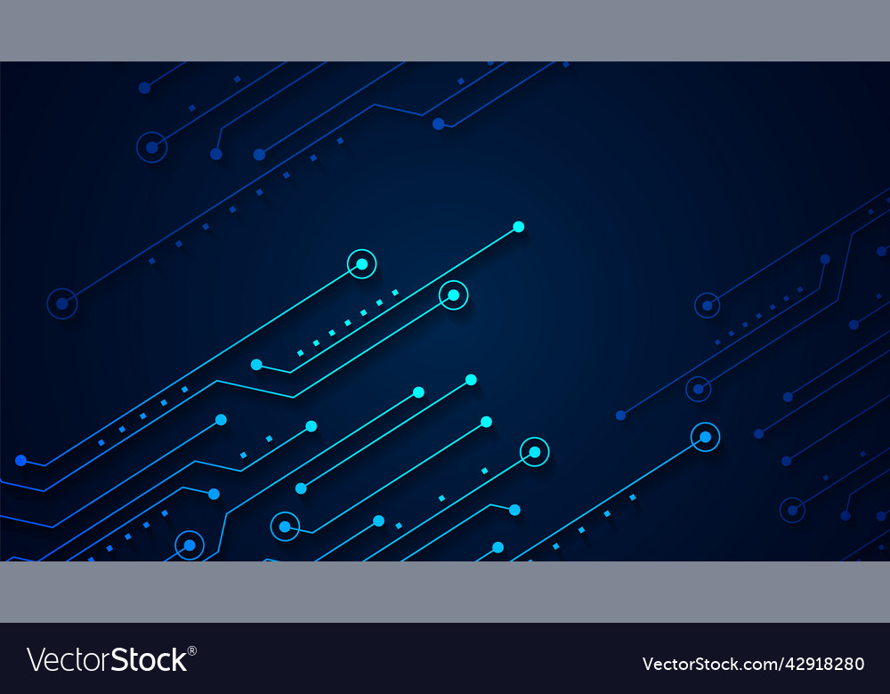 Technology background with hi-tech digital data vector image Technology background with hi-tech digital data