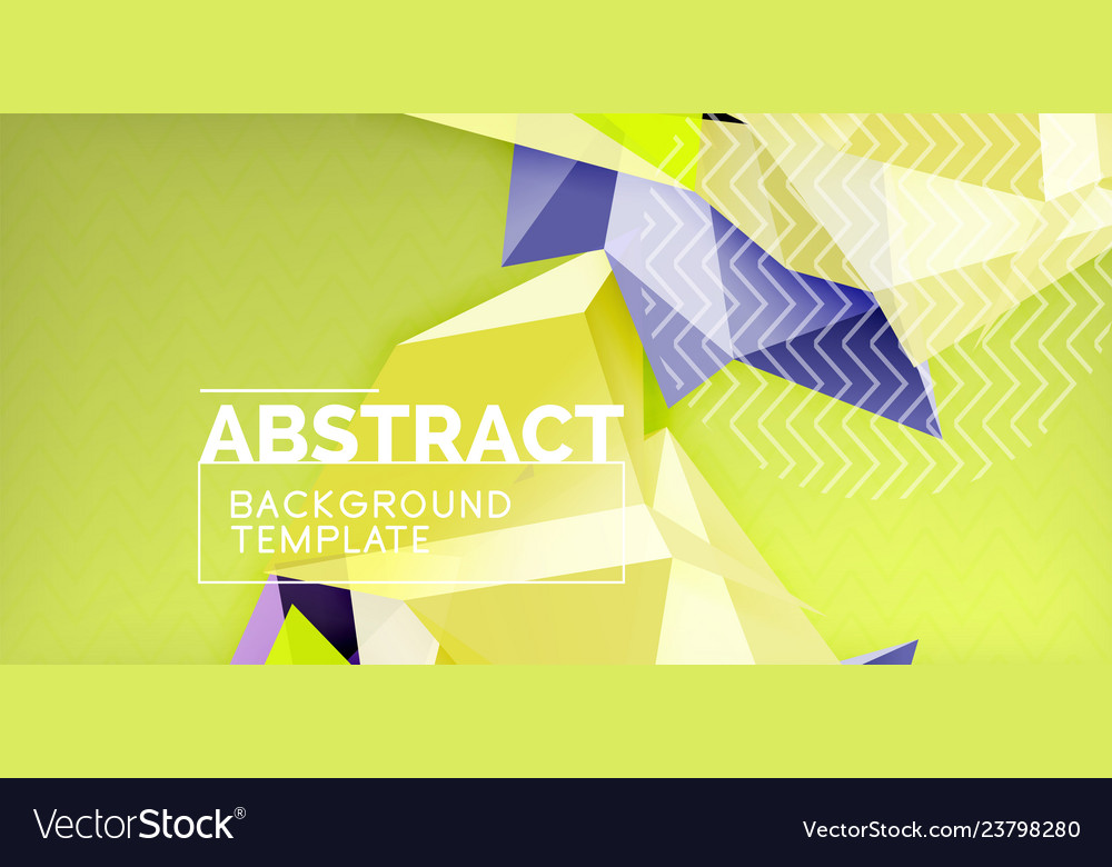 Triangular low poly background design vector image Triangular low poly background design