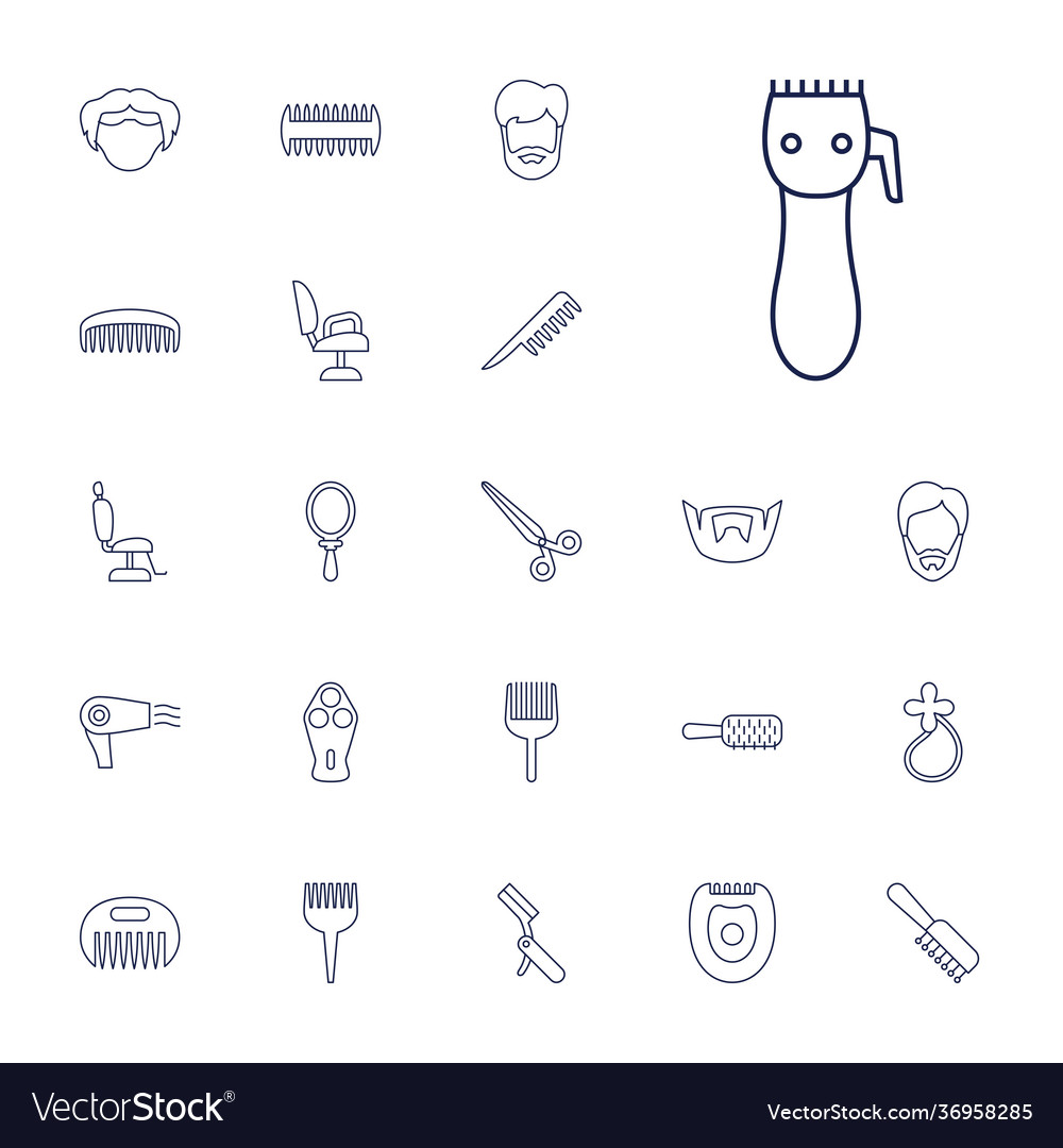 22 barber icons