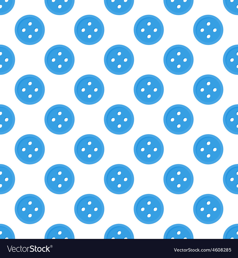 Blue seamless pattern made of buttons