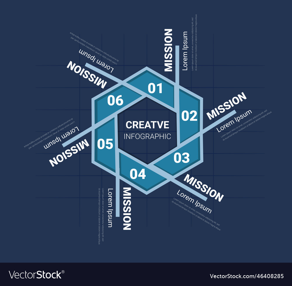 Circle infographics elements design with numbers