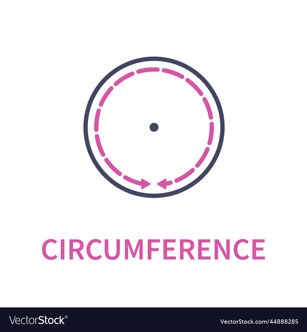 Zirkulation Kreis geometrische Diagramm Symbol vector image Zirkulation Kreis geometrische Diagramm Symbol