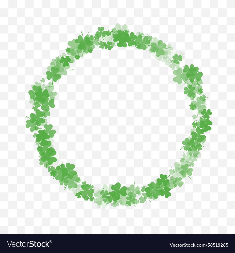 Clover leaf circular frame border