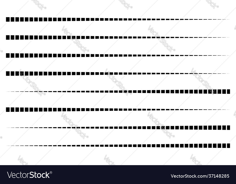Dashed Parallel Lines - Geometric