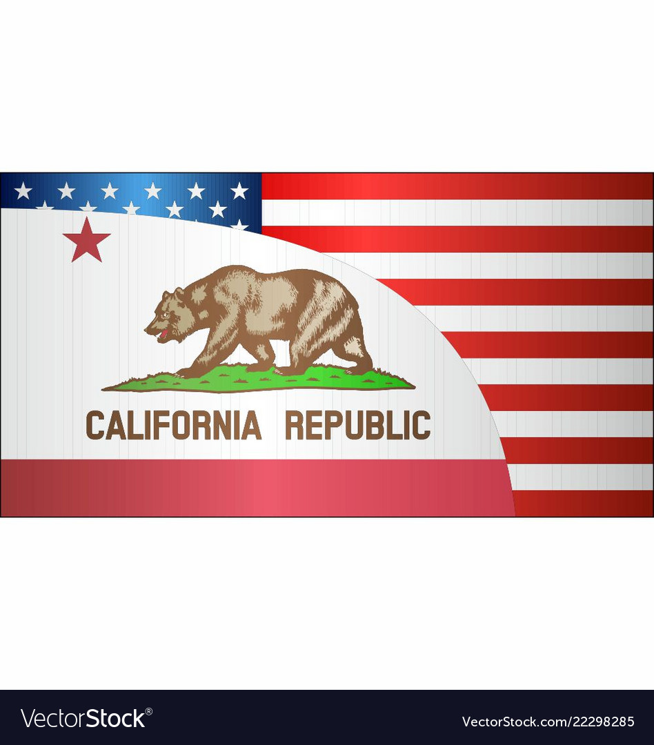 flag-of-usa-and-california-state-royalty-free-vector-image