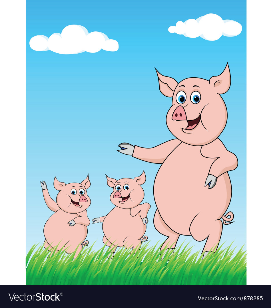 Happy Pig Family