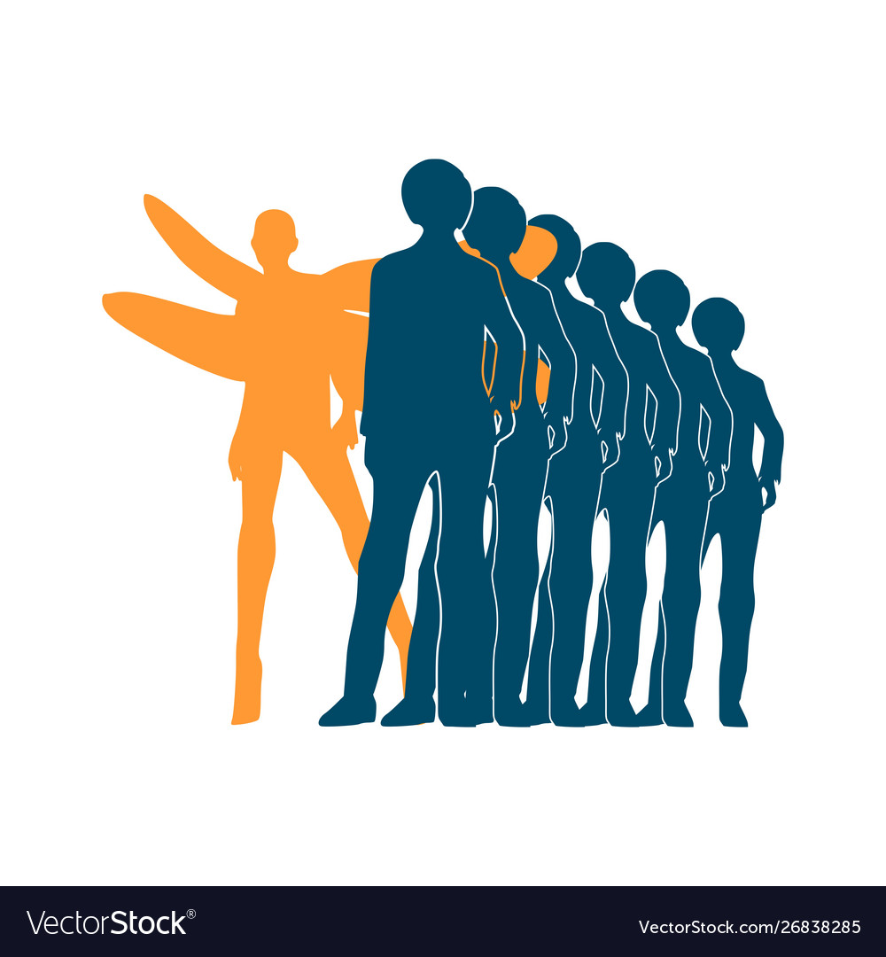 Human differences concept Royalty Free Vector Image