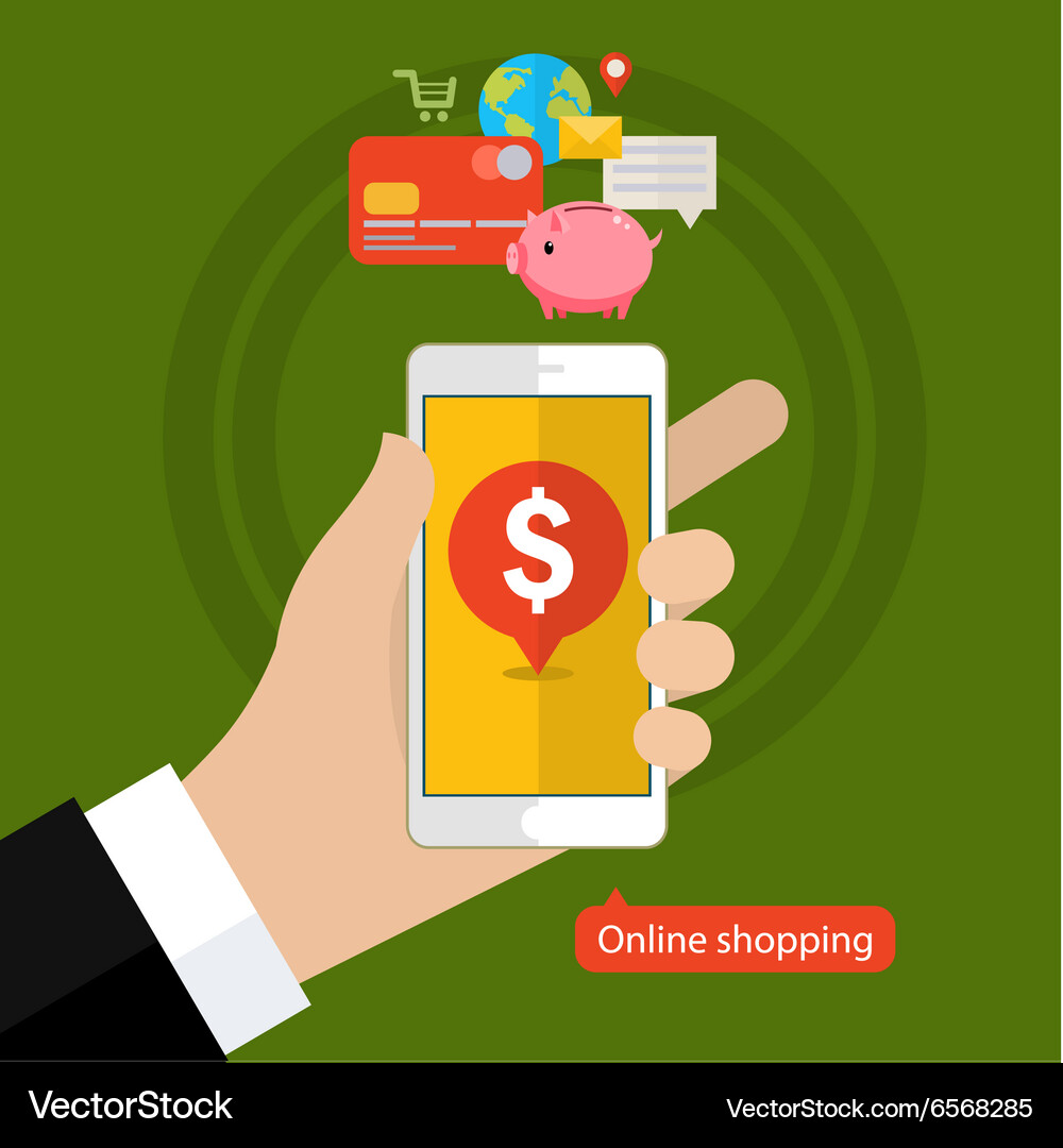 Online banking Royalty Free Vector Image - VectorStock