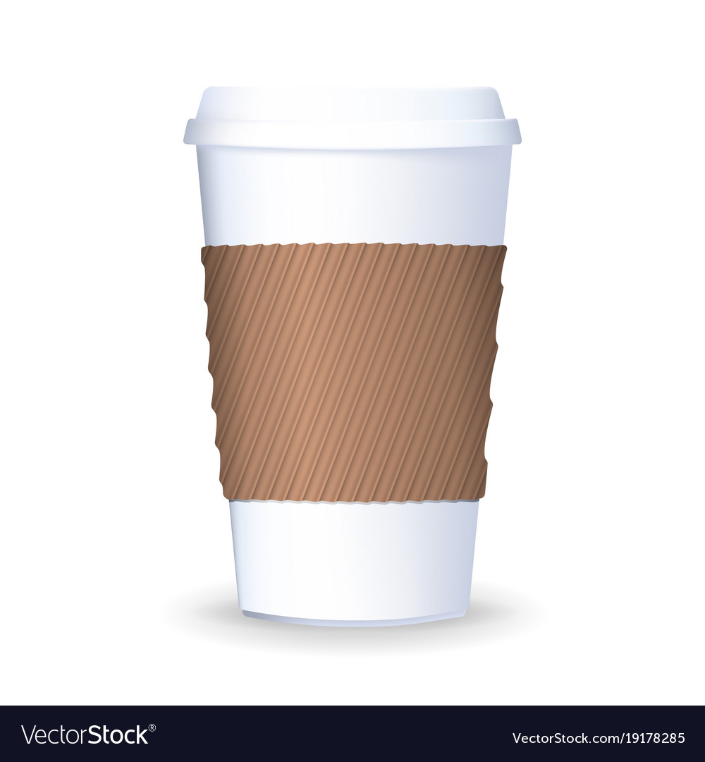 Premium Vector  Takeaway coffee cups. top view beverages in paper