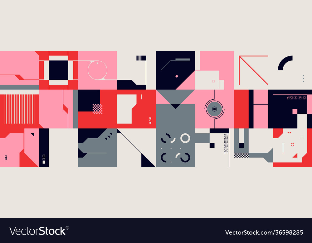 Technology abstract pattern design vector image Technology abstract pattern design